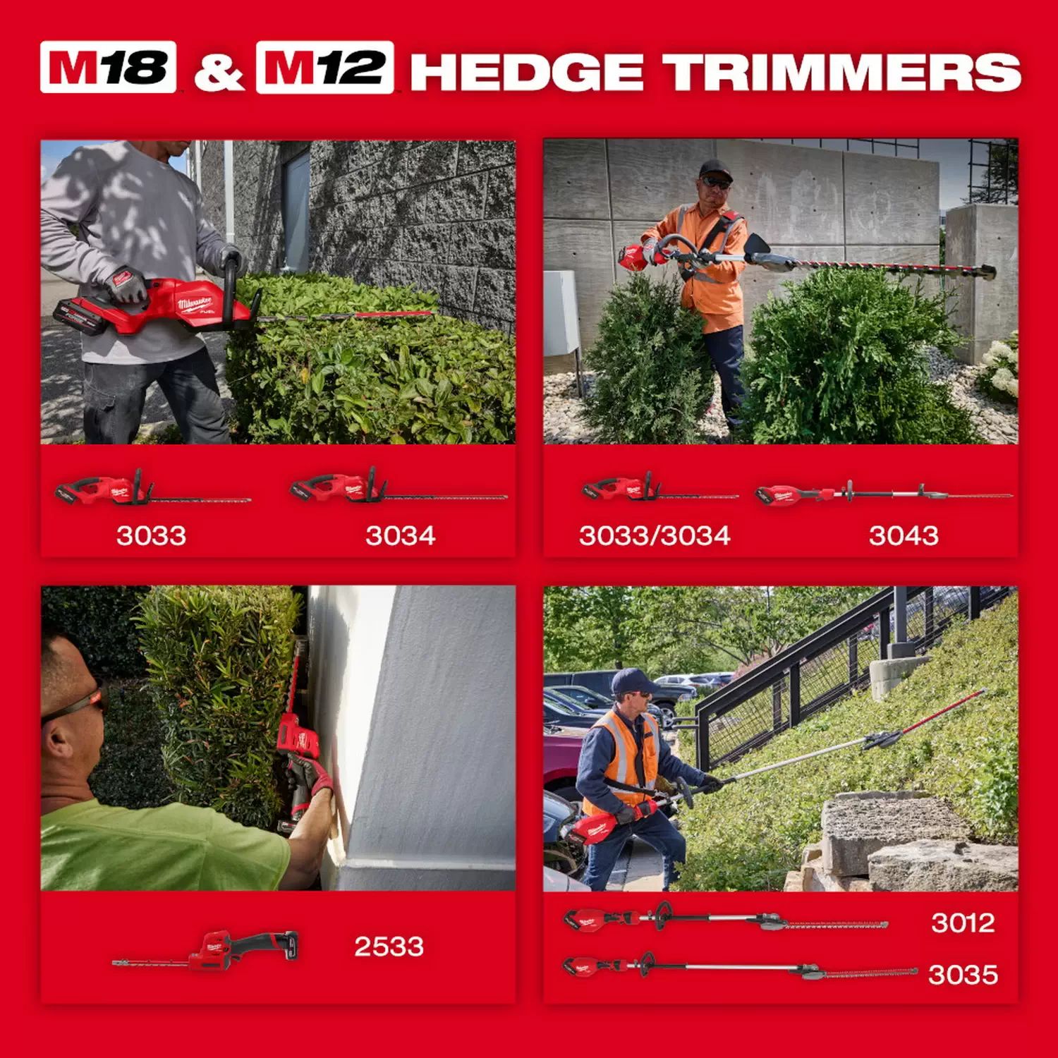 Milwaukee 3034-20 M18 FUEL 30" Hedge Trimmer - Tool Only